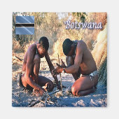 Aimant zBW013 BOTSWANA, BushmenSan, Afrique, Réfrigérateu (Devant)