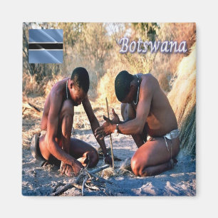 Aimant zBW013 BOTSWANA, BushmenSan, Afrique, Réfrigérateu