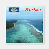 Aimant zBZ005 BELIZE Barrier Reef, Amérique, Fridge Magne (Devant)