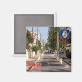 Aimant zBZ009 BELIBE CITY, Amérique, Frigo (Recto/Verso)