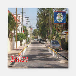 Aimant zBZ009 BELIBE CITY, Amérique, Frigo