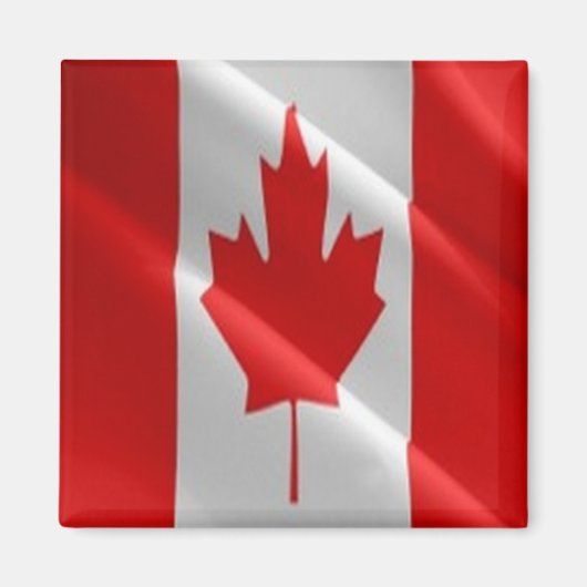 Aimant zCA002 CANADA, Drapeau agité, Amérique, Réfrigérat (Devant)