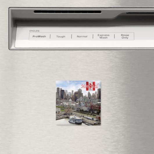 Aimant zCA024 MONTRÉAL Panorama, Canada, Frigo (In Situ (Lave-vaisselle))
