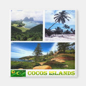 Aimant zCC004 COCOS ISLANDS AND KEELING, Mosaic, Frigo (Devant)