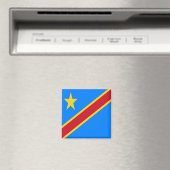 Aimant ZCD001 CONGO FLAG, Afrique, Frigo (In Situ (Lave-vaisselle))
