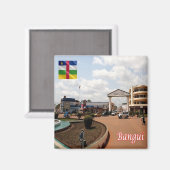 Aimant zCF009 BANGUI, République centrafricaine, Fridge (Recto/Verso)