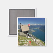 Aimant zCH017 CAPANNA AL LEGN Swissm, réfrigérateur (Recto/Verso)