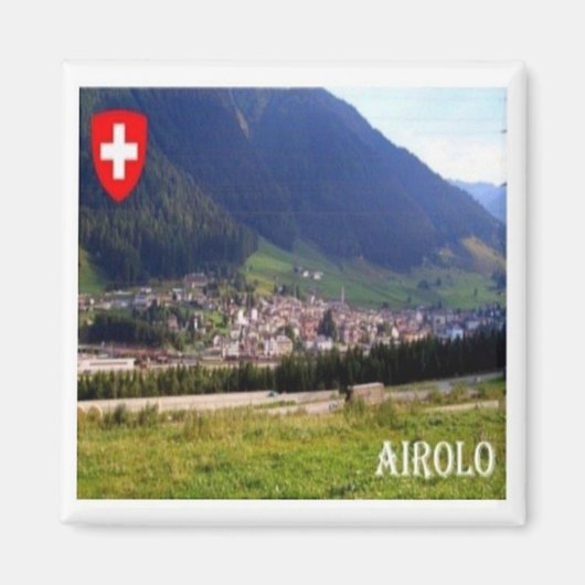 Aimant zCH039 AIROLO Suisse - Réfrigérateur (Devant)