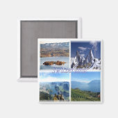 Aimant zCH042 Suisse, Europe, Fridge (Recto/Verso)