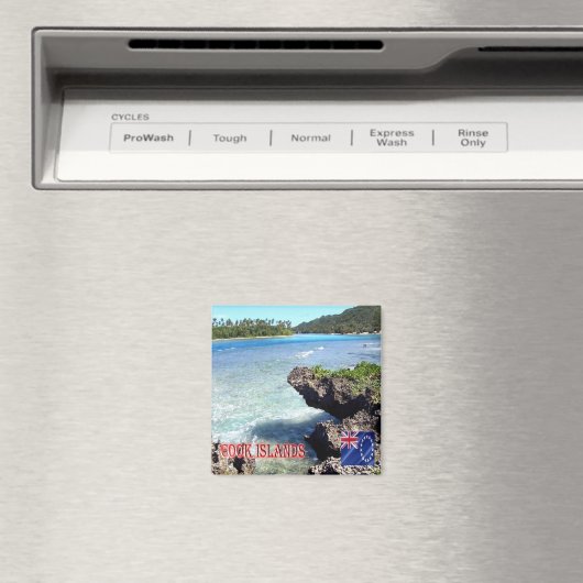Aimant zCK008 RAROTONGA, Îles Cook, Océanie, Fridge (In Situ (Lave-vaisselle))