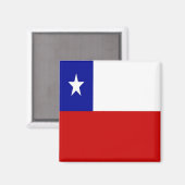 Aimant zCL001 CHILI, drapeau, Amérique, réfrigérateur (Recto/Verso)