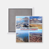 Aimant zCL003 ATACAMA DESERT, Mosaic, Chili, Frigo (Recto/Verso)