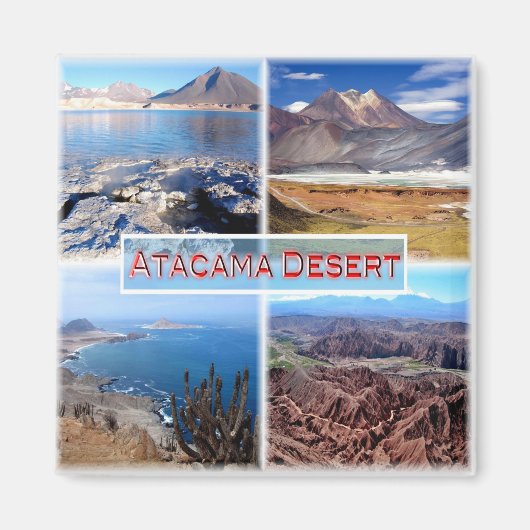 Aimant zCL003 ATACAMA DESERT, Mosaic, Chili, Frigo (Devant)