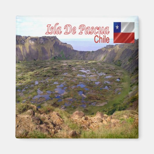 Aimant zCL012 ISLA DE PASQUA, Caldeira volcanique de Rano (Devant)