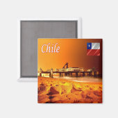 Aimant zCL014 CHILI, Viña del Mar, Amérique, Réfrigérateu (Recto/Verso)