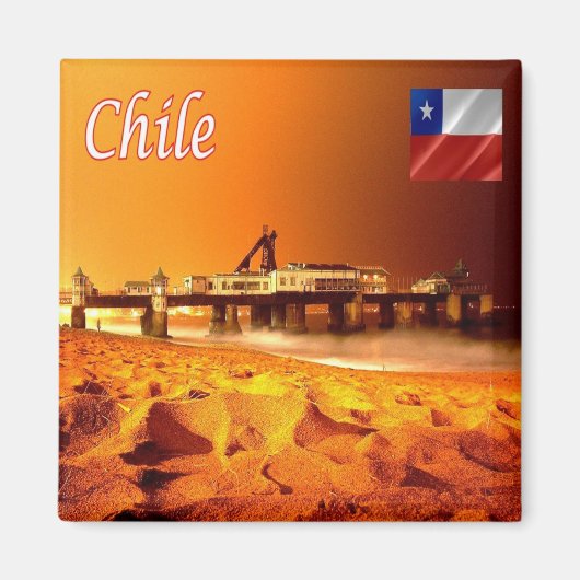 Aimant zCL014 CHILI, Viña del Mar, Amérique, Réfrigérateu (Devant)