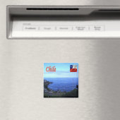 Aimant zCL017 SANTIAGO Skyline, Chili, Amérique, Fridge (In Situ (Lave-vaisselle))