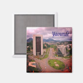 Aimant zCM008 YAOUNDE', Cameroun, Afrique, Frigo (Recto/Verso)