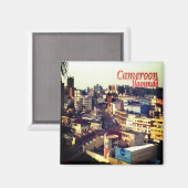 Aimant zCM017 YAOUNDE', Cameroun, Afrique, Frigo (Recto/Verso)