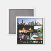 Aimant zCN013 SHANGHAI, Chine, Asie, réfrigérateur (Recto/Verso)