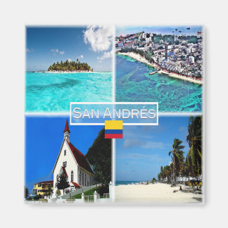 Aimant zCO003 SAN ANDRES, Mosaic, Colombie, Réfrigérateur