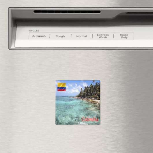 Aimant ZCO008 COLOMBIE, Archipel de San Andrés, Fridge (In Situ (Lave-vaisselle))