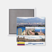 Aimant zCO011 BOGOTA', Colombie, Mosaïque, Amérique, Frid (Recto/Verso)