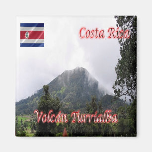 Aimant zCR005 COSTA RICA, Volcan Turrialba, Réfrigérateur