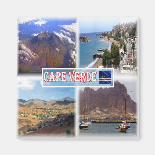 Aimant zCV0023 CAPE VERDE, Mosaïque, Afrique, Réfrigérate