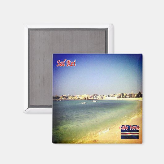 Aimant zCV021 SAL REI Pamorama, Cap-Vert, Afrique, Réfrig (Recto/Verso)