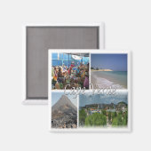Aimant zCV025 CAPE VERDE, Mosaïque, Afrique, Réfrigérateu (Recto/Verso)