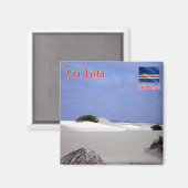 Aimant zCV027 BOA VISTA DESERT, Cap-Vert, Afrique, Réfrig (Recto/Verso)