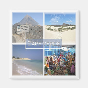 Aimant zCV24 CAPE VERDE, Mosaïque, Afrique, Réfrigérateur