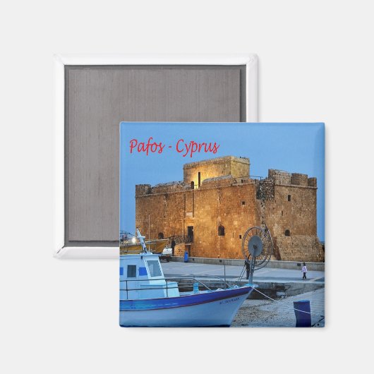 Aimant zCY013 PAFOS Forte byzantine, Chypre, Frigo (Recto/Verso)