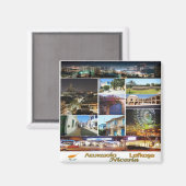 Aimant zCY018 NICOSIA Collage Mosaic, Chypre, Frigo (Recto/Verso)