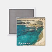 Aimant zCY027 CAPE GREEK Chypre, réfrigérateur (Recto/Verso)