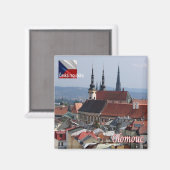 Aimant zCZ013 OLOMOUC République tchèque, Fridge (Recto/Verso)