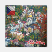 Aimant zCZ019 KARLOVY VARY République tchèque, Fridge (Devant)