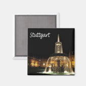 Aimant zDE004 STUTTGART Allemagne, Frigo (Recto/Verso)