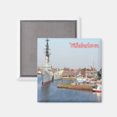 Aimant zDE046 WILHELMSHAVEN PORT Iles frisonnes, Fridge (Recto/Verso)
