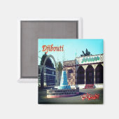 Aimant zDJ005 DIKHIL, Bernard Carré, Djibouti, Frigo (Recto/Verso)