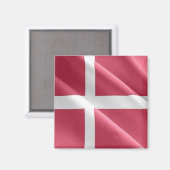 Aimant zDK002 DANOIS agitant DRAPEAU Danemark, Frigo (Recto/Verso)