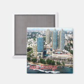 Aimant zDO006 SANTO DOMINGO, Malecon Centre, Réfrigérateu (Recto/Verso)