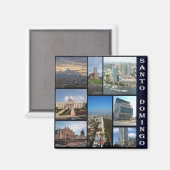 Aimant zDO011 SANTO DOMINGO, République Dominicaine, Frid (Recto/Verso)