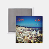Aimant zDZ003 ALGERI, Algérie, Afrique, Réfrigérateur (Recto/Verso)