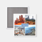 Aimant zDZ009 Mosaïque ALGERI, Algérie, Afrique, Fridge (Recto/Verso)