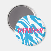 Aimant Zebra Aqua (Recto/Verso)