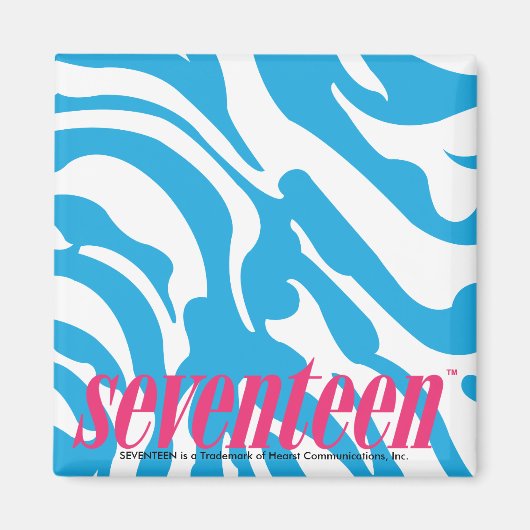 Aimant Zebra Aqua (Devant)