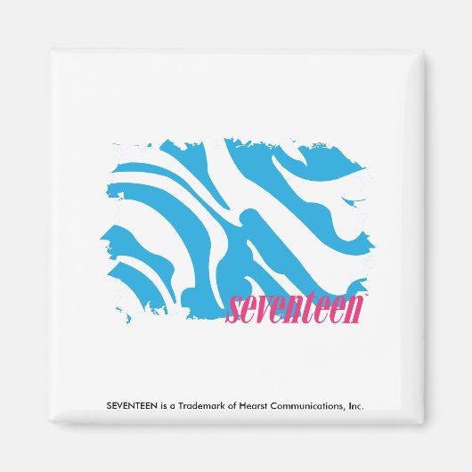 Aimant Zebra Aqua 4 (Devant)