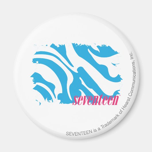 Aimant Zebra Aqua 4 (Devant)